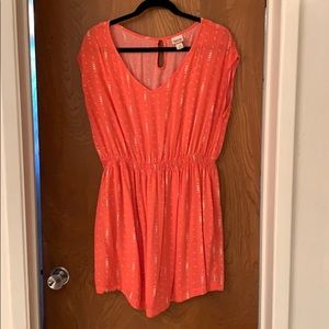 Coral dress